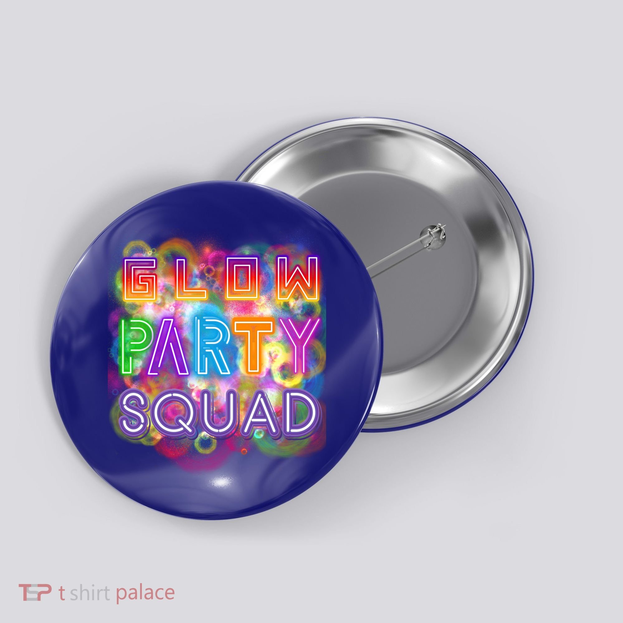 Glow Party Squad Girls Glow Funny Retro Party Lover Gift Button
