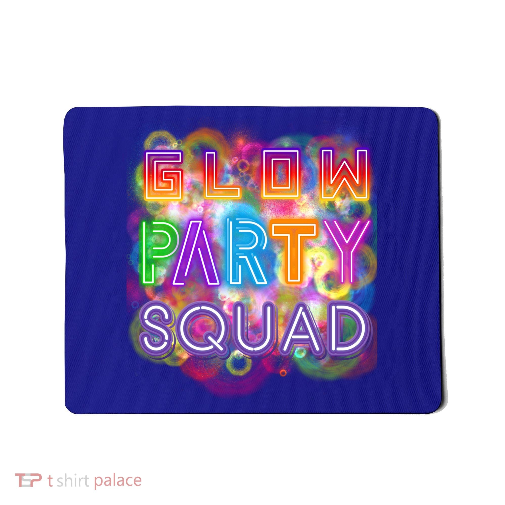 Glow Party Squad Girls Glow Funny Retro Party Lover Gift Mousepad