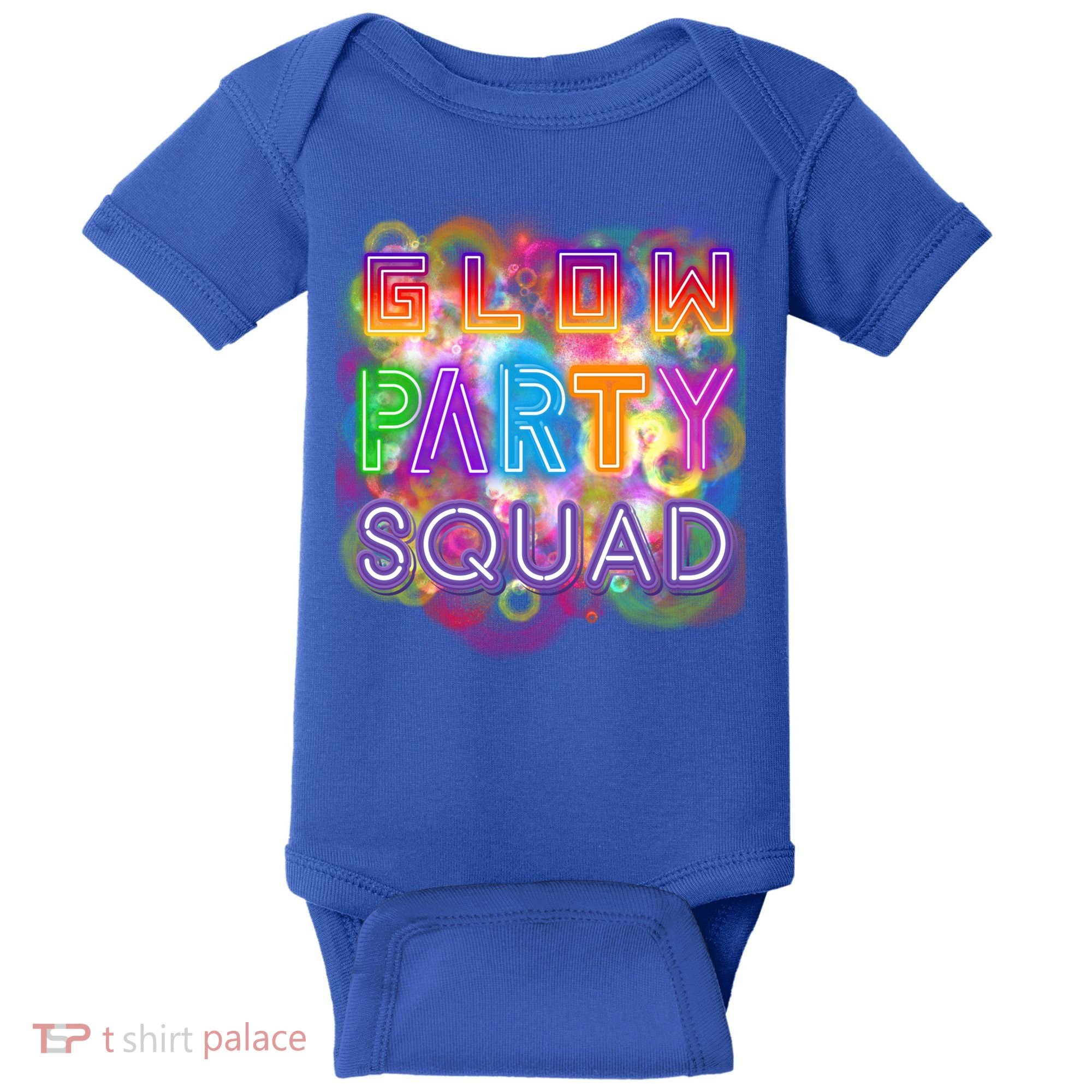 Glow Party Squad Girls Glow Funny Retro Party Lover Gift Baby Bodysuit