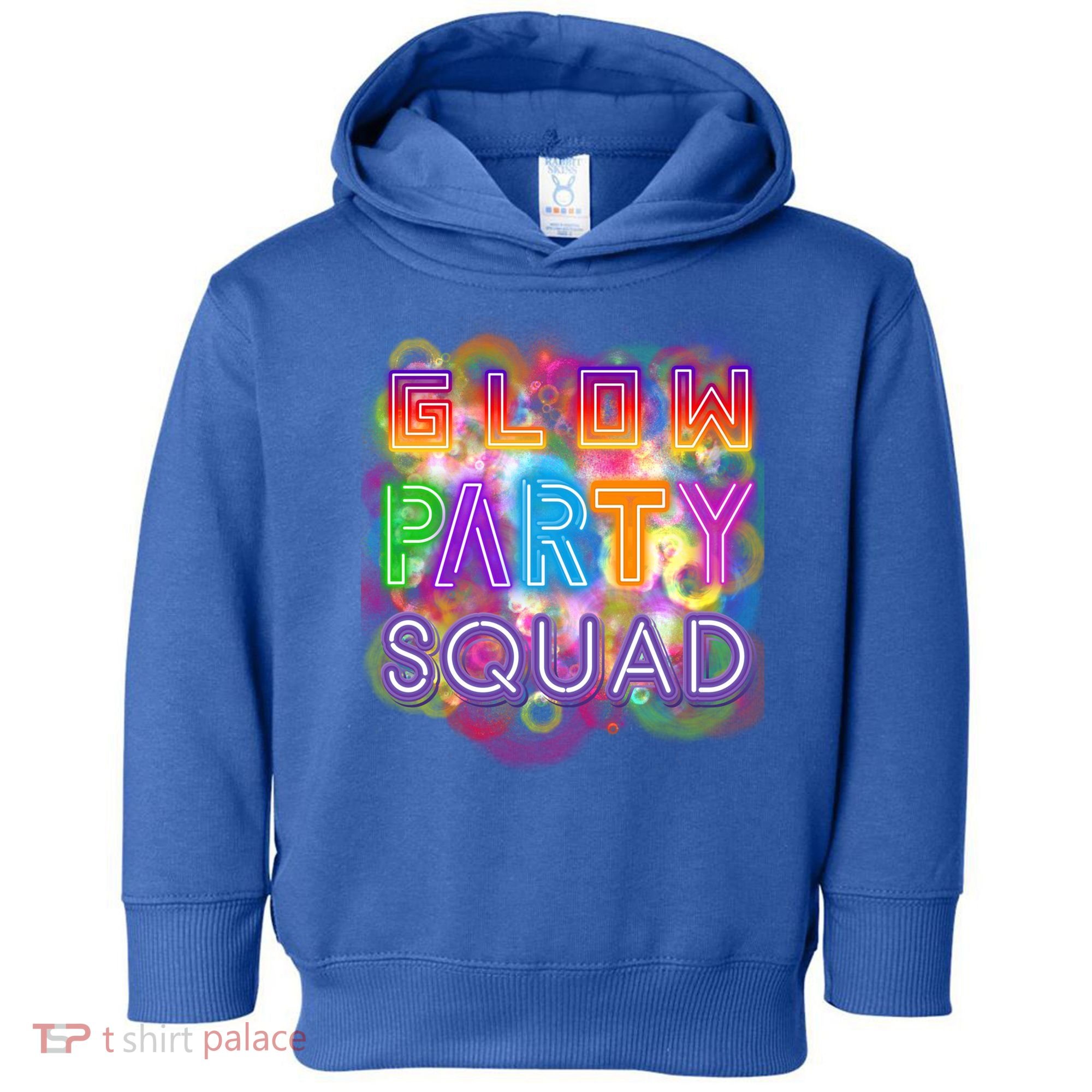 Glow Party Squad Girls Glow Funny Retro Party Lover Gift Toddler Hoodie