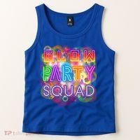 Glow Party Squad Girls Glow Funny Retro Party Lover Gift Tank Top thumb 2