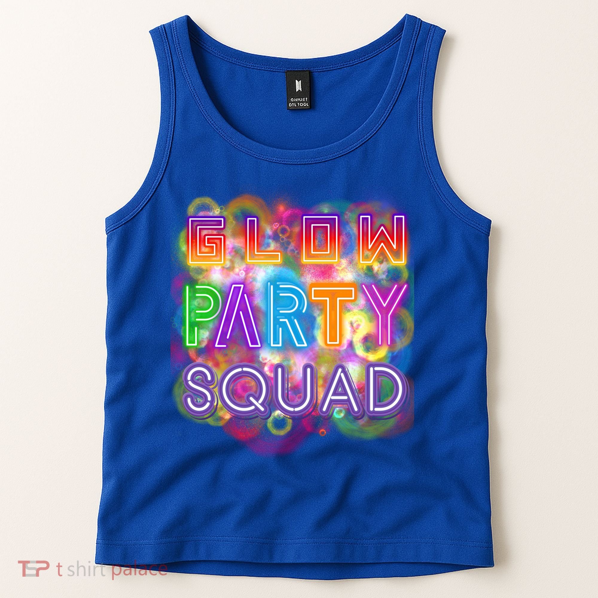 Glow Party Squad Girls Glow Funny Retro Party Lover Gift Tank Top
