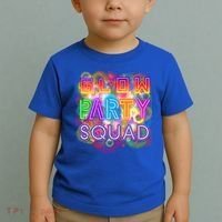 Glow Party Squad Girls Glow Funny Retro Party Lover Gift Toddler T-Shirt thumb 2