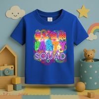 Glow Party Squad Girls Glow Funny Retro Party Lover Gift Toddler T-Shirt thumb 3