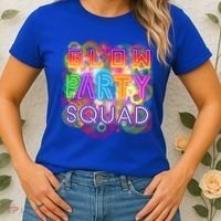 Glow Party Squad Girls Glow Funny Retro Party Lover Gift Women's T-Shirt thumb 2