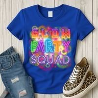 Glow Party Squad Girls Glow Funny Retro Party Lover Gift Women's T-Shirt thumb 3