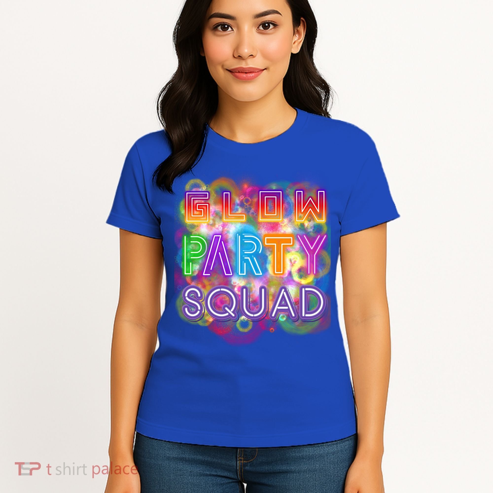 Glow Party Squad Girls Glow Funny Retro Party Lover Gift Women's T-Shirt