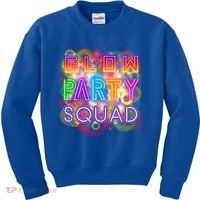 Glow Party Squad Girls Glow Funny Retro Party Lover Gift Kids Sweatshirt thumb 0