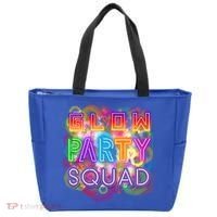 Glow Party Squad Girls Glow Funny Retro Party Lover Gift Tote Bag thumb 0
