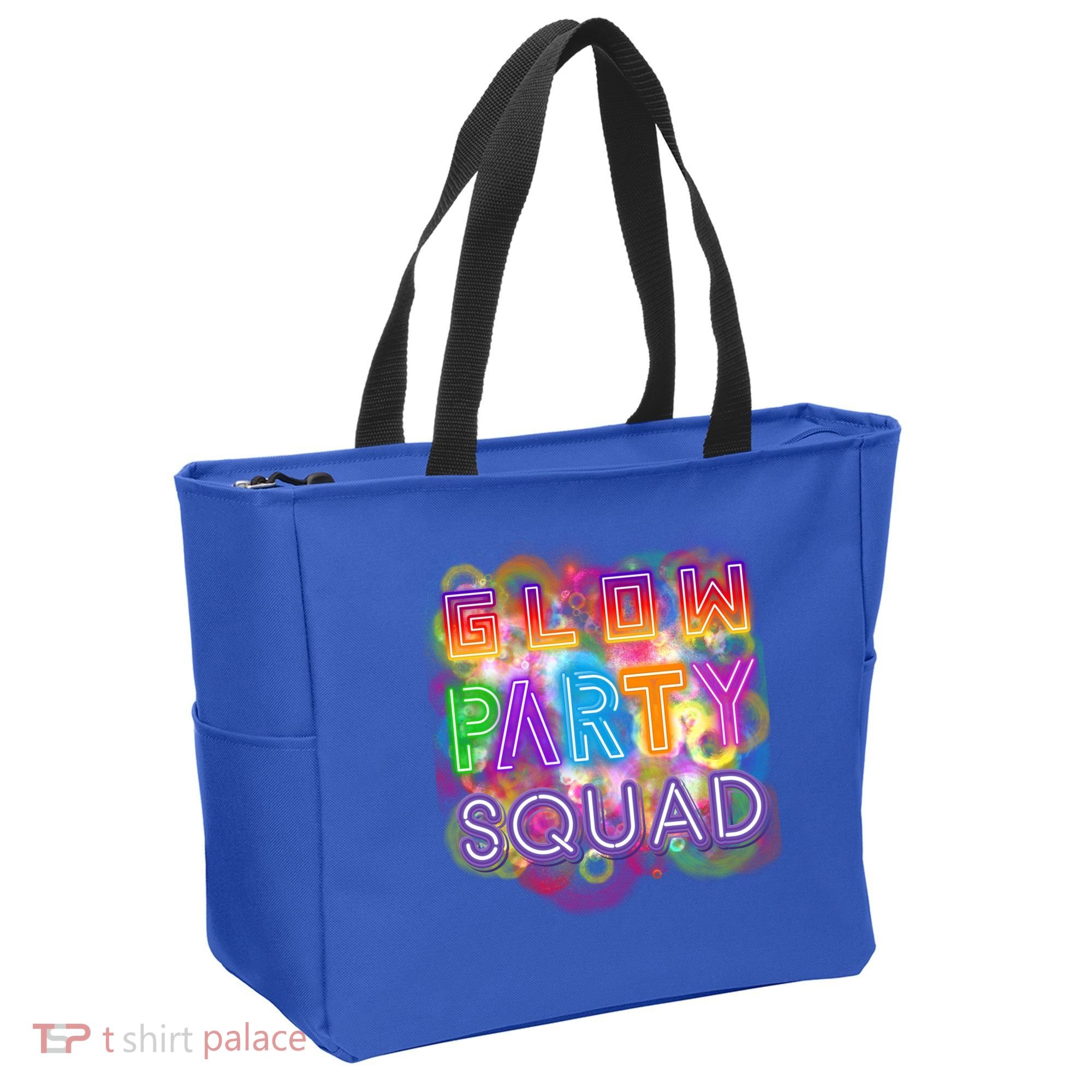 Glow Party Squad Girls Glow Funny Retro Party Lover Gift Tote Bag