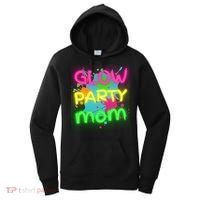 Glow Party Squad Mom Paint Splatter Glow Party Matching Funny Gift Women's Hoodie thumb 0
