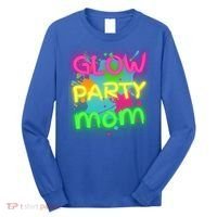 Glow Party Squad Mom Paint Splatter Glow Party Matching Funny Gift Long Sleeve Shirt thumb 0