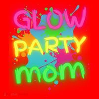 Glow Party Squad Mom Paint Splatter Glow Party Matching Funny Gift Santa Hat thumb 1
