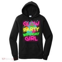 Glow Party Squad Paint Splatter Glow Party Birthday Girl Gift Women's Hoodie thumb 0