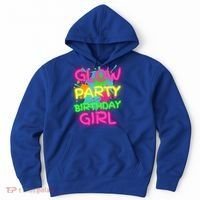 Glow Party Squad Paint Splatter Glow Party Birthday Girl Gift Hoodie thumb 0
