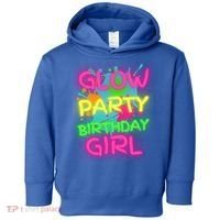 Glow Party Squad Paint Splatter Glow Party Birthday Girl Gift Toddler Hoodie thumb 0