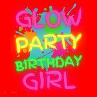 Glow Party Squad Paint Splatter Glow Party Birthday Girl Gift Santa Hat thumb 1