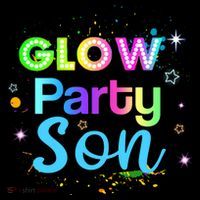 Glow Party Squad Son Paint Splatter Glow Party Matching Funny Gift Coffee Mug thumb 5