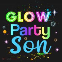 Glow Party Squad Son Paint Splatter Glow Party Matching Funny Gift Women's Hoodie thumb 2