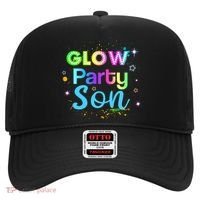 Glow Party Squad Son Paint Splatter Glow Party Matching Funny Gift Hat thumb 0
