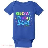 Glow Party Squad Son Paint Splatter Glow Party Matching Funny Gift Baby Bodysuit thumb 0