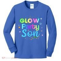 Glow Party Squad Son Paint Splatter Glow Party Matching Funny Gift Kids Long Sleeve Shirt thumb 0