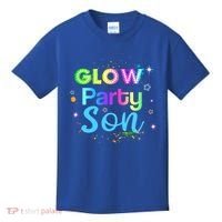 Glow Party Squad Son Paint Splatter Glow Party Matching Funny Gift Kids T-Shirt thumb 0