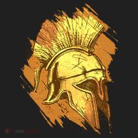 Grunge Painted Spartan Gladiator Warrior Helmet Women's Sweatshirt thumb 2