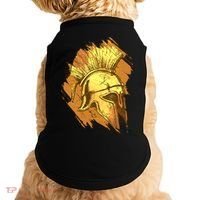 Grunge Painted Spartan Gladiator Warrior Helmet Doggie Tank thumb 0