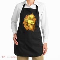 Grunge Painted Spartan Gladiator Warrior Helmet Apron thumb 2