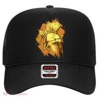 Grunge Painted Spartan Gladiator Warrior Helmet Hat thumb 0