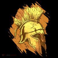 Grunge Painted Spartan Gladiator Warrior Helmet Women's Long Sleeve Shirt thumb 2
