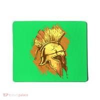 Grunge Painted Spartan Gladiator Warrior Helmet Mousepad thumb 0