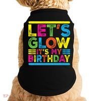 Glow Party Squad Let's Glow Party Birthday Night Matching Gift Doggie Tank thumb 0