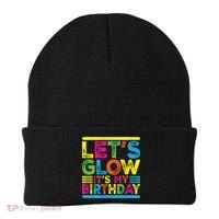 Glow Party Squad Let's Glow Party Birthday Night Matching Gift Beanie thumb 0