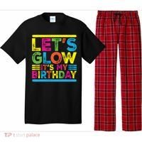 Glow Party Squad Let's Glow Party Birthday Night Matching Gift Pajama Set thumb 0