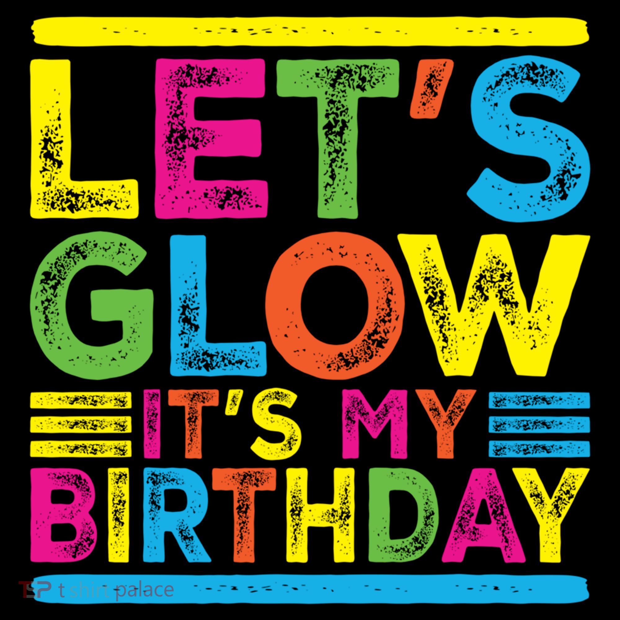 Glow Party Squad Let's Glow Party Birthday Night Matching Gift Women's Hoodie