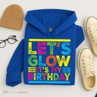 Glow Party Squad Let's Glow Party Birthday Night Matching Gift Hoodie thumb 4