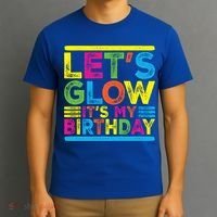 Glow Party Squad Let's Glow Party Birthday Night Matching Gift T-Shirt thumb 3