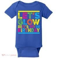 Glow Party Squad Let's Glow Party Birthday Night Matching Gift Baby Bodysuit thumb 0
