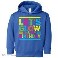 Glow Party Squad Let's Glow Party Birthday Night Matching Gift Toddler Hoodie thumb 0