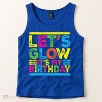 Glow Party Squad Let's Glow Party Birthday Night Matching Gift Tank Top thumb 2
