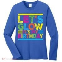 Glow Party Squad Let's Glow Party Birthday Night Matching Gift Women's Long Sleeve Shirt thumb 0