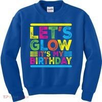 Glow Party Squad Let's Glow Party Birthday Night Matching Gift Kids Sweatshirt thumb 0