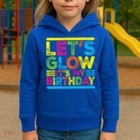 Glow Party Squad Let's Glow Party Birthday Night Matching Gift Kids Hoodie thumb 3