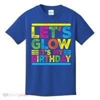 Glow Party Squad Let's Glow Party Birthday Night Matching Gift Kids T-Shirt thumb 0