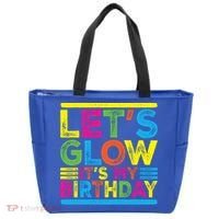 Glow Party Squad Let's Glow Party Birthday Night Matching Gift Tote Bag thumb 0