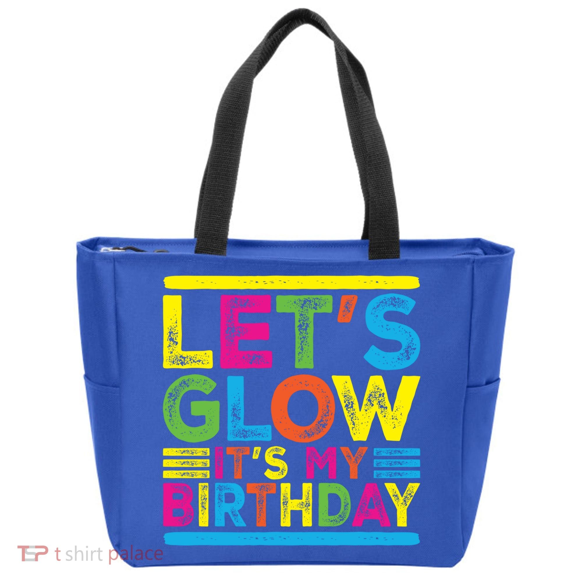 Glow Party Squad Let's Glow Party Birthday Night Matching Gift Tote Bag