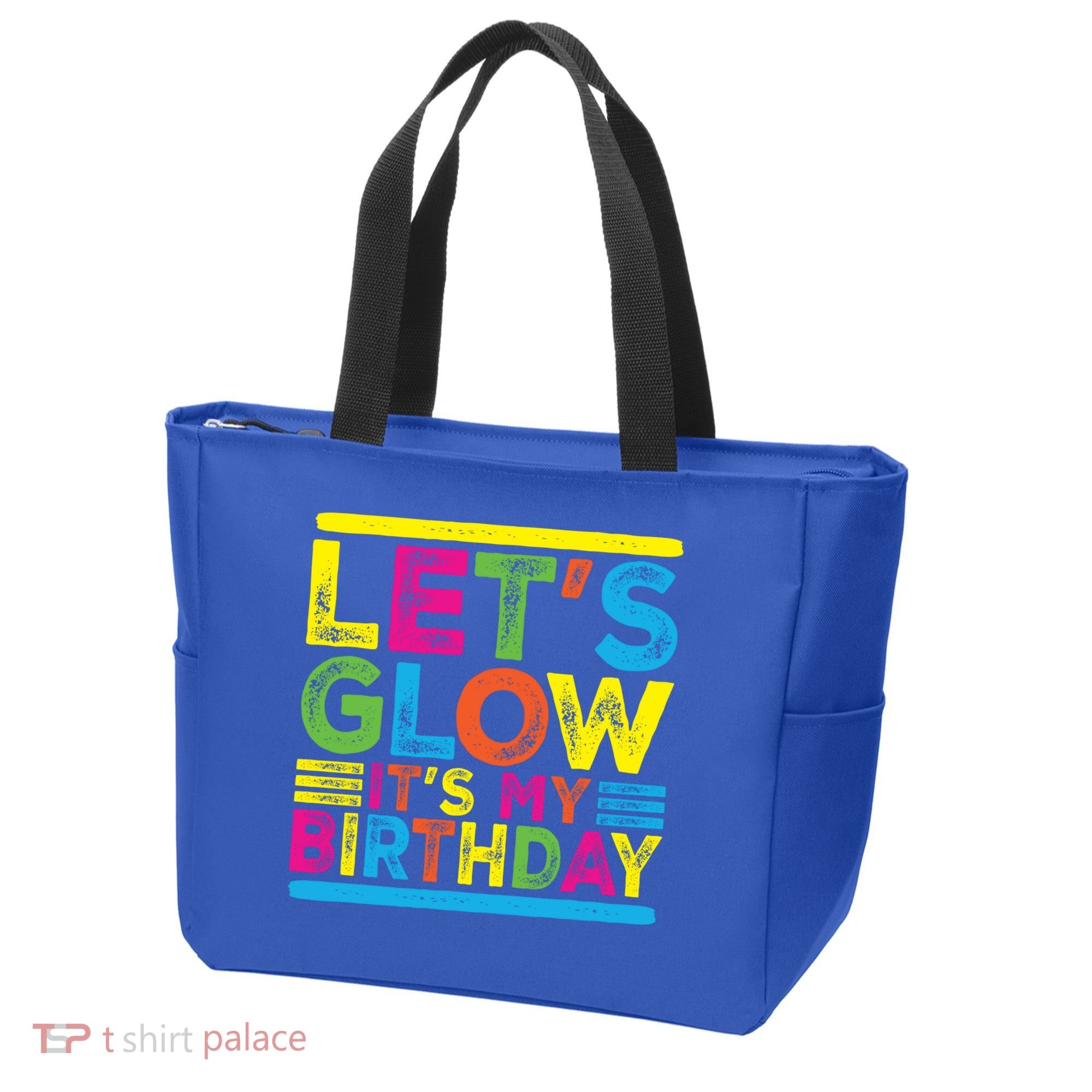 Glow Party Squad Let's Glow Party Birthday Night Matching Gift Tote Bag