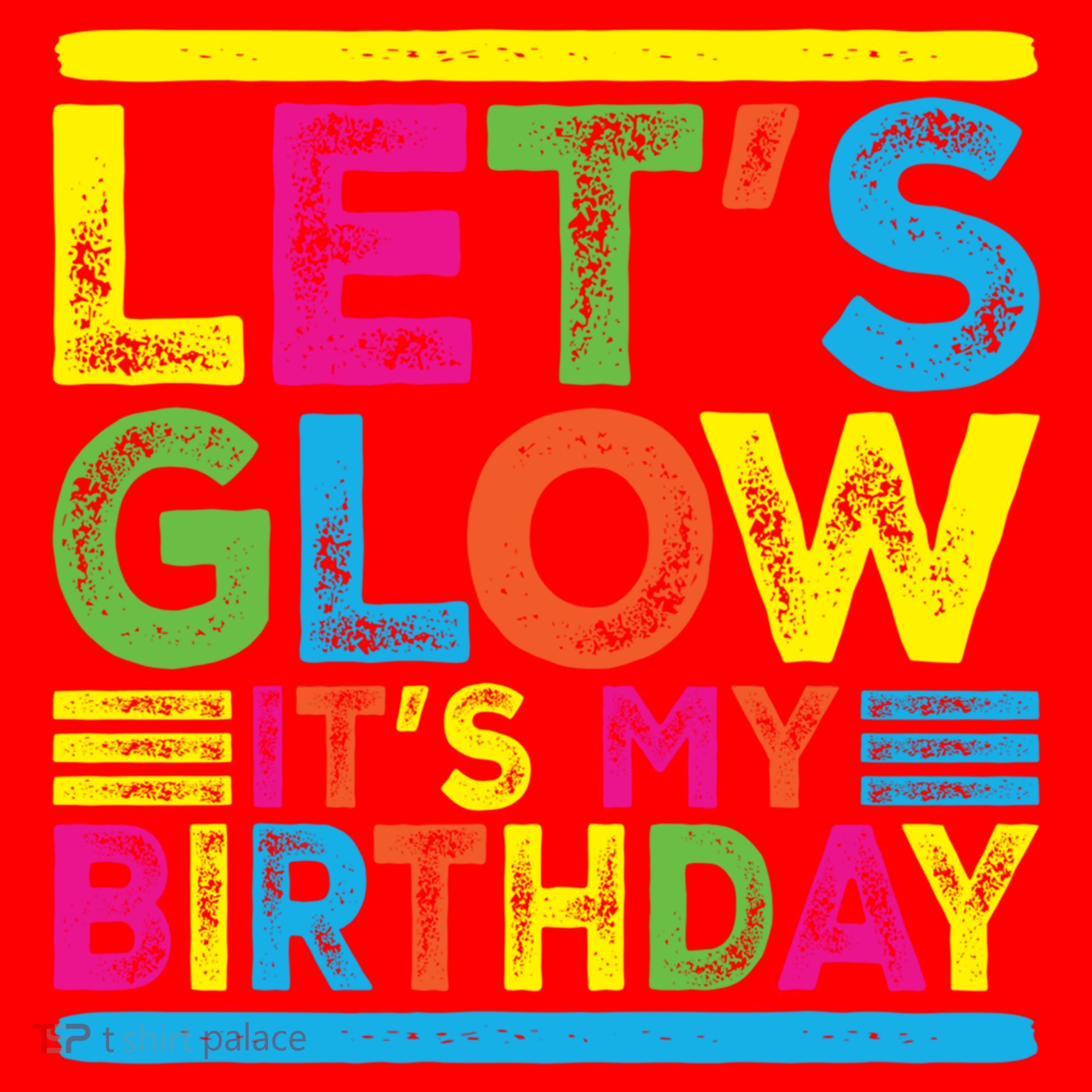 Glow Party Squad Let's Glow Party Birthday Night Matching Gift Santa Hat